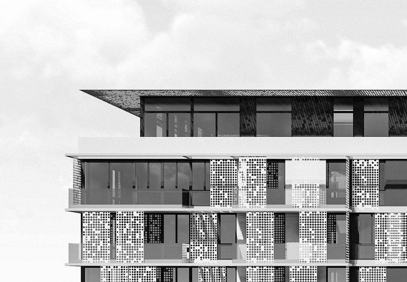Modeling perforated metal facades in SketchUp - Process - Talk at Ronen